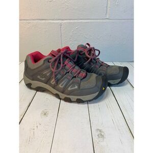 KEEN Oakridge Women's Gray Pink Hiking Trail Shoe Size 9 Outdoor Active Sneakers